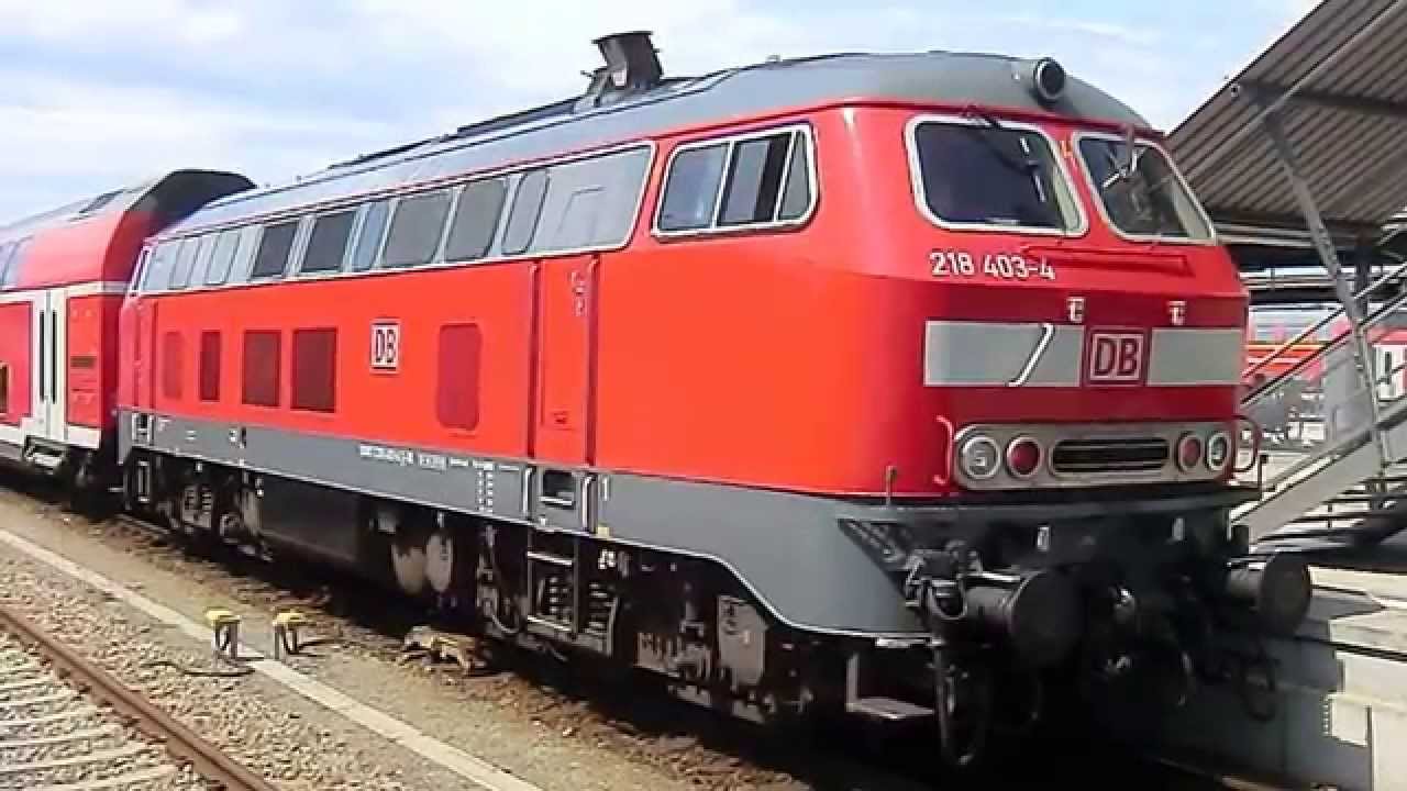 Motorstart der 218 403 (16 V 4000 R40, Bw M&uuml;hldorf)