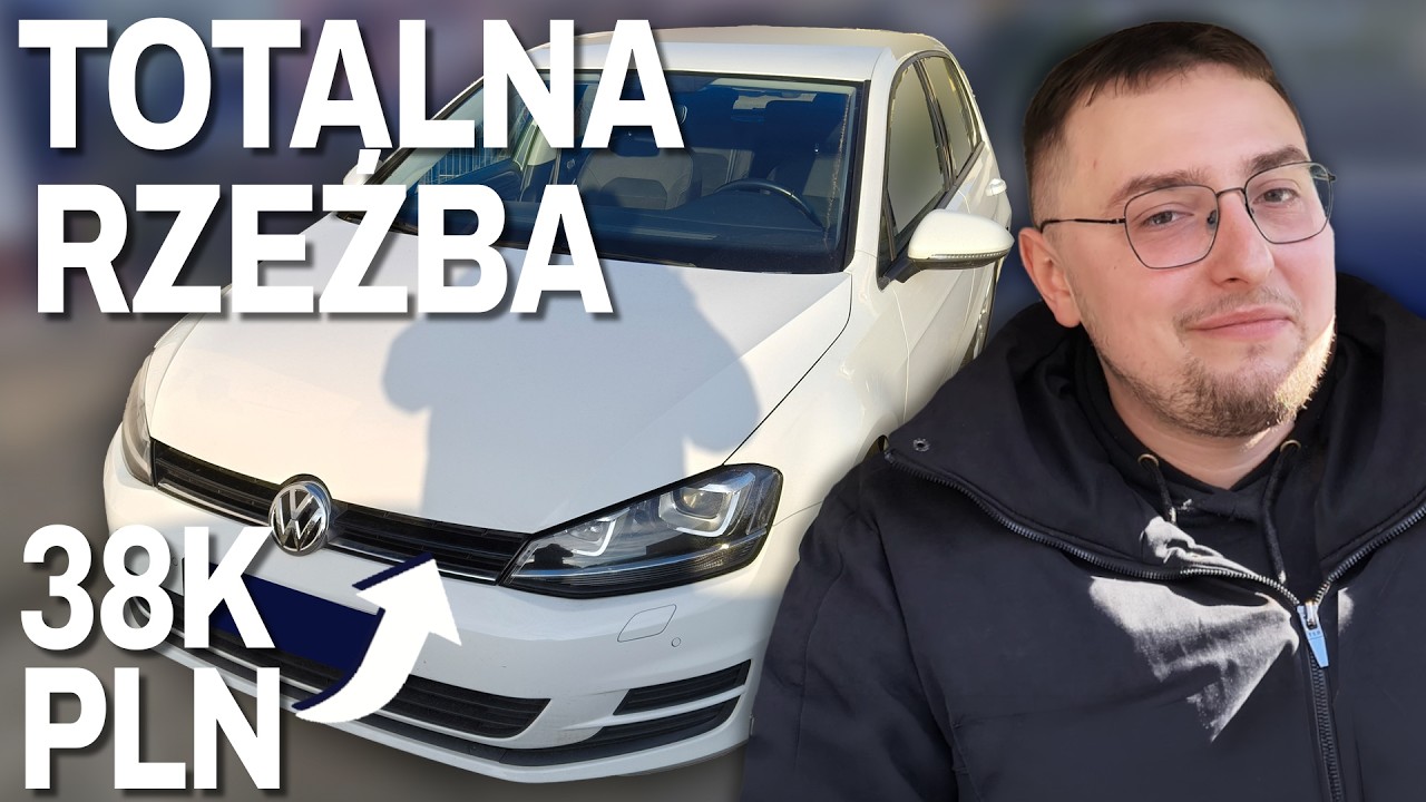 Totalna rzeźba - Volkswagen Golf 1.2 TSI 86 KM 2016 rok 150000 km 38000 zł