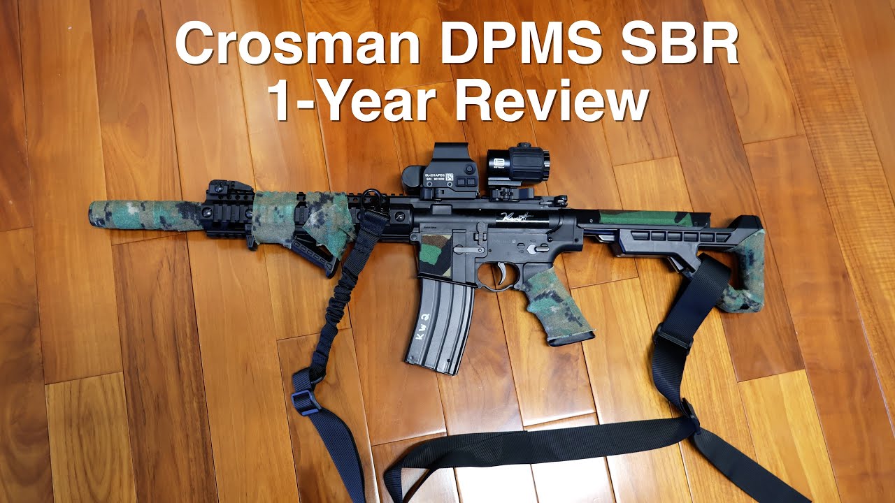 Пневматическая винтовка Crosman DPMS SBR Full Auto .177BB CO2 — обзор/обновление за 1 год! Долгос...