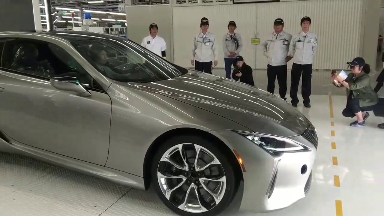 The Lexus LC Line-off at Motomachi Plant in Japan.