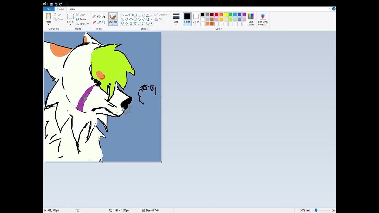 Fursona Icon Coloring Timelapse
