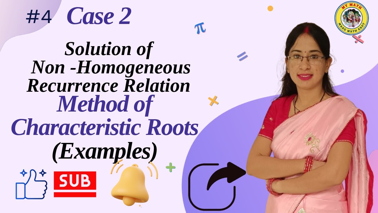 4. Case II of Non-homogeneous recurrence relation || when f(n) is polynomial|| Examples of Non-homo.