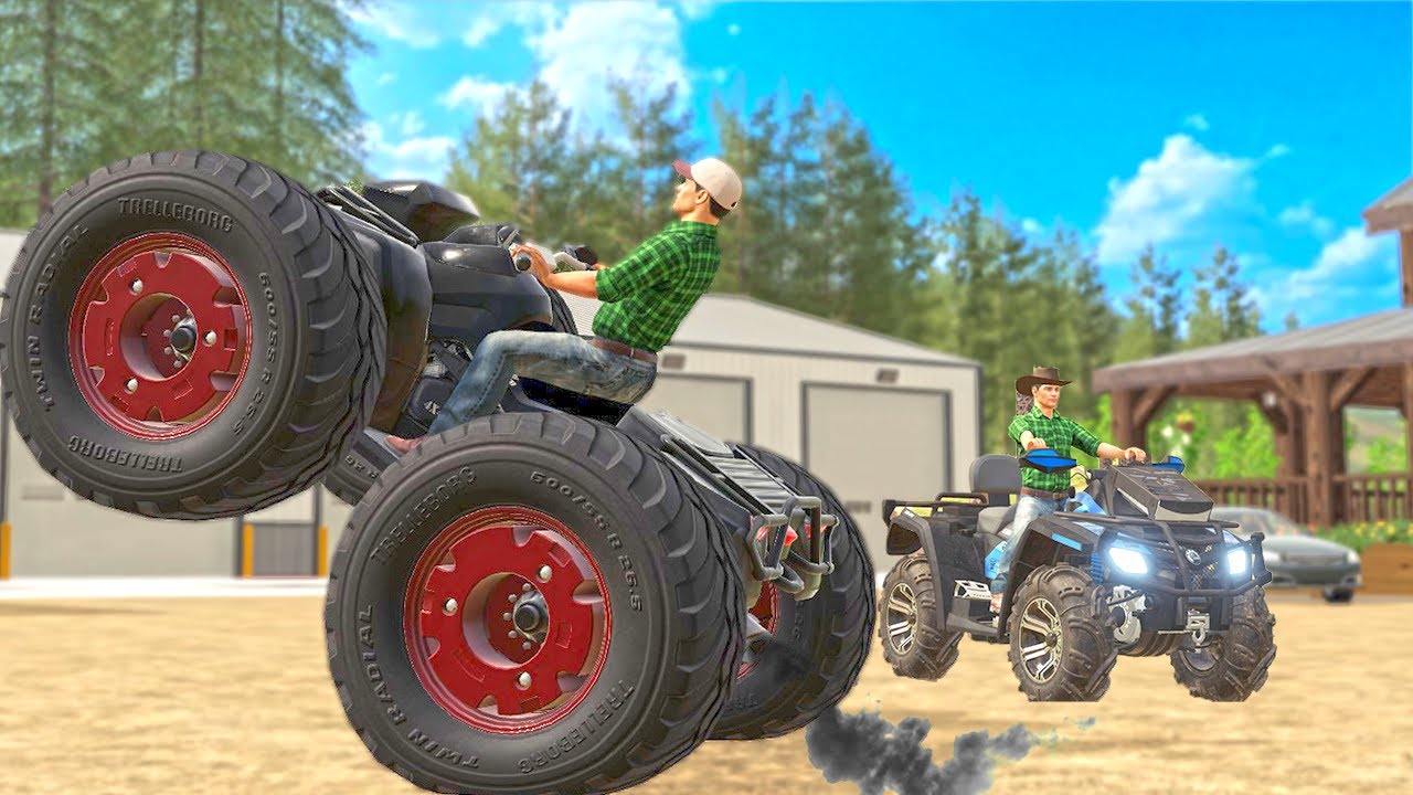 Putting Tractor Tires on an ATV! (Rich Redneck) | FS19