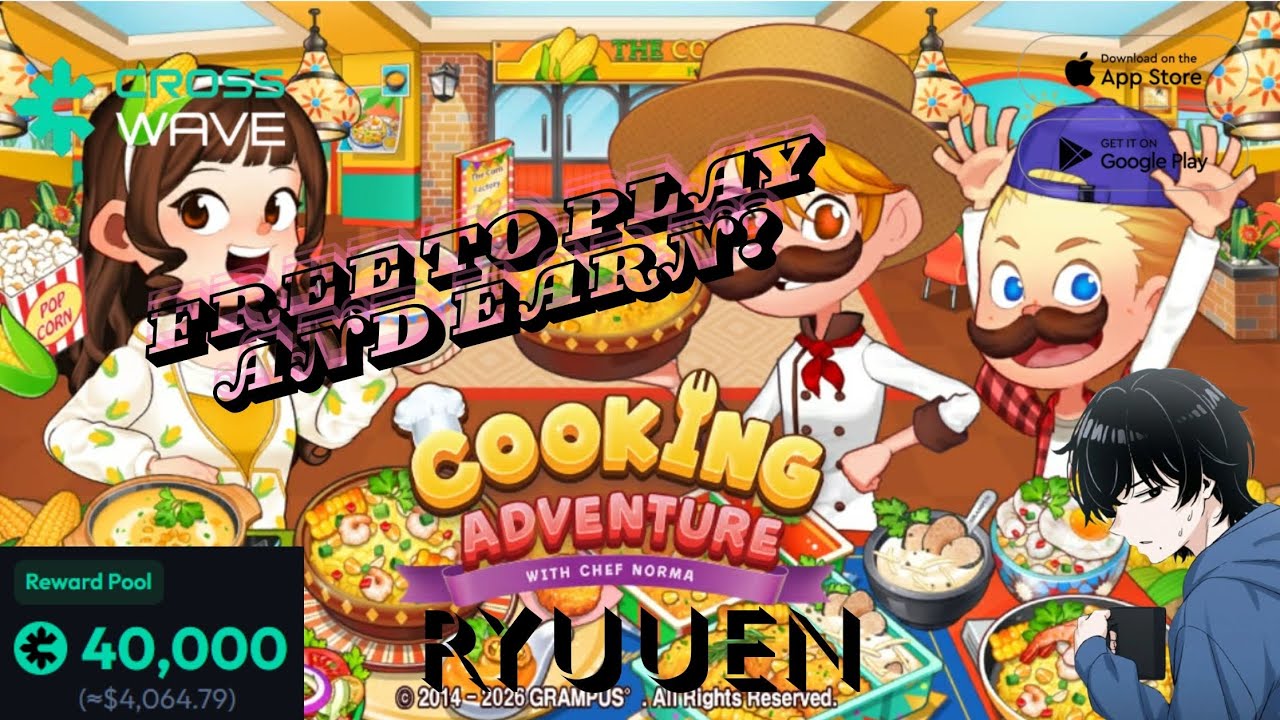| 40K CROSS | FREE TO PLAY AND EARN, 13TH DAY P2 PASTA RESTAURANT 3 STARS IN COOKING ADVENTURE!🍝