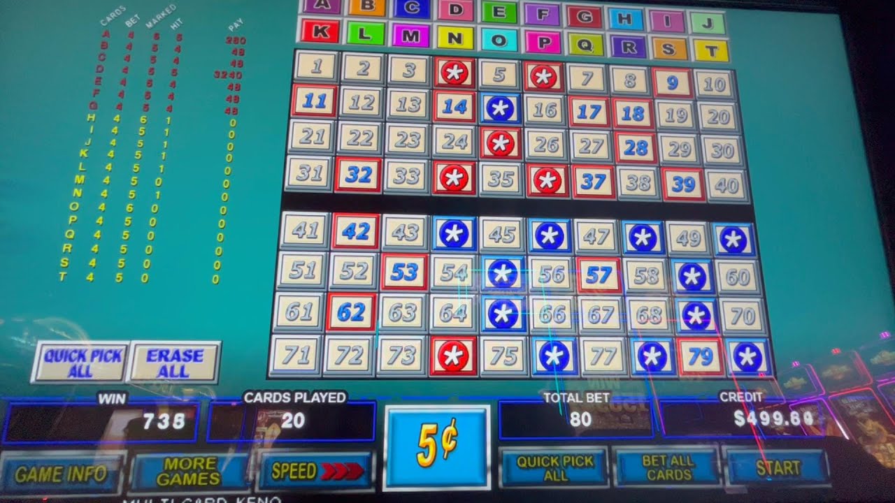 KENO - Hitting the 5 Spots!