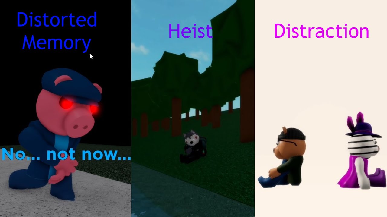 Completing Distorted Memory, Heist and Distraction | Roblox Piggy