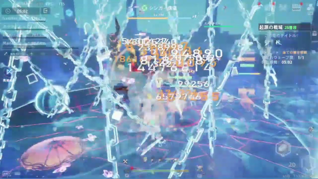 【幻塔】起源の戦域シーズン20　28層 　TA 1分6秒　2000％【Tower of Fantasy】