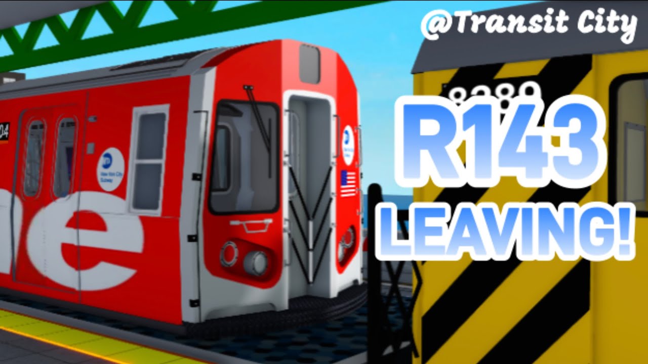 ⁴ᴷ⁶⁰ Roblox | Transit City 3: R143 Supreme leaving Transit City 3 - (Heading To TC Airport Yards)