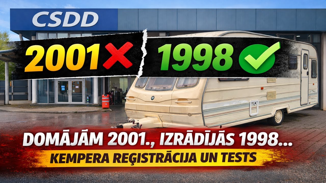 Domājām 2001., izrādījās 1998… | Kempera reģistrācija un tests