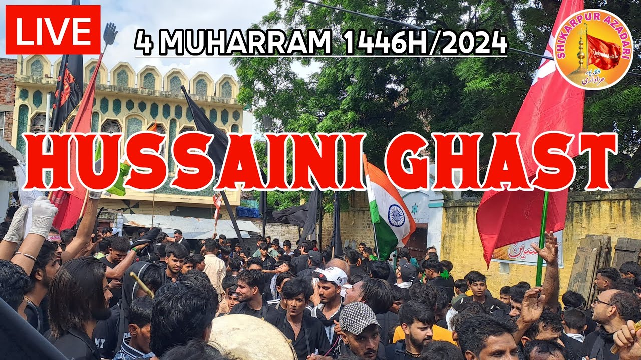 🔴Live 2nd part 4 Moharram 2024 Shikarpur || Hussaini Gasth