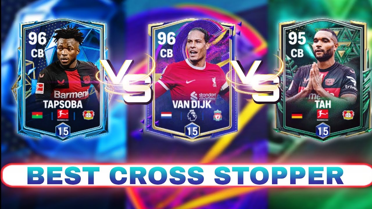 BEST CROSS STOPPER | 94 Van dijk vs 94 Tapsoba vs 93 Tah fc mobile