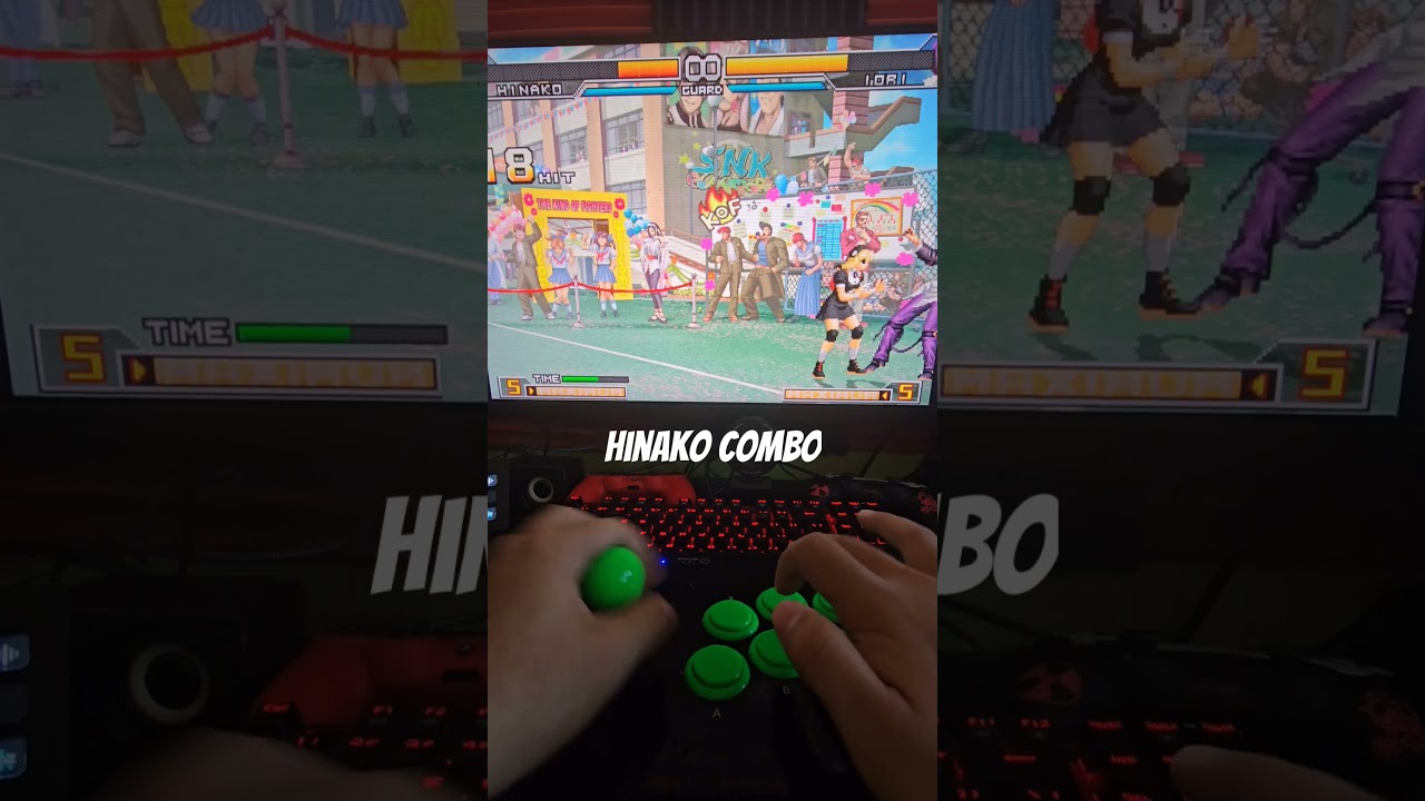 hinako combo #kof2002 #arcadestick #fighting #combos #hinako #kof2002um
