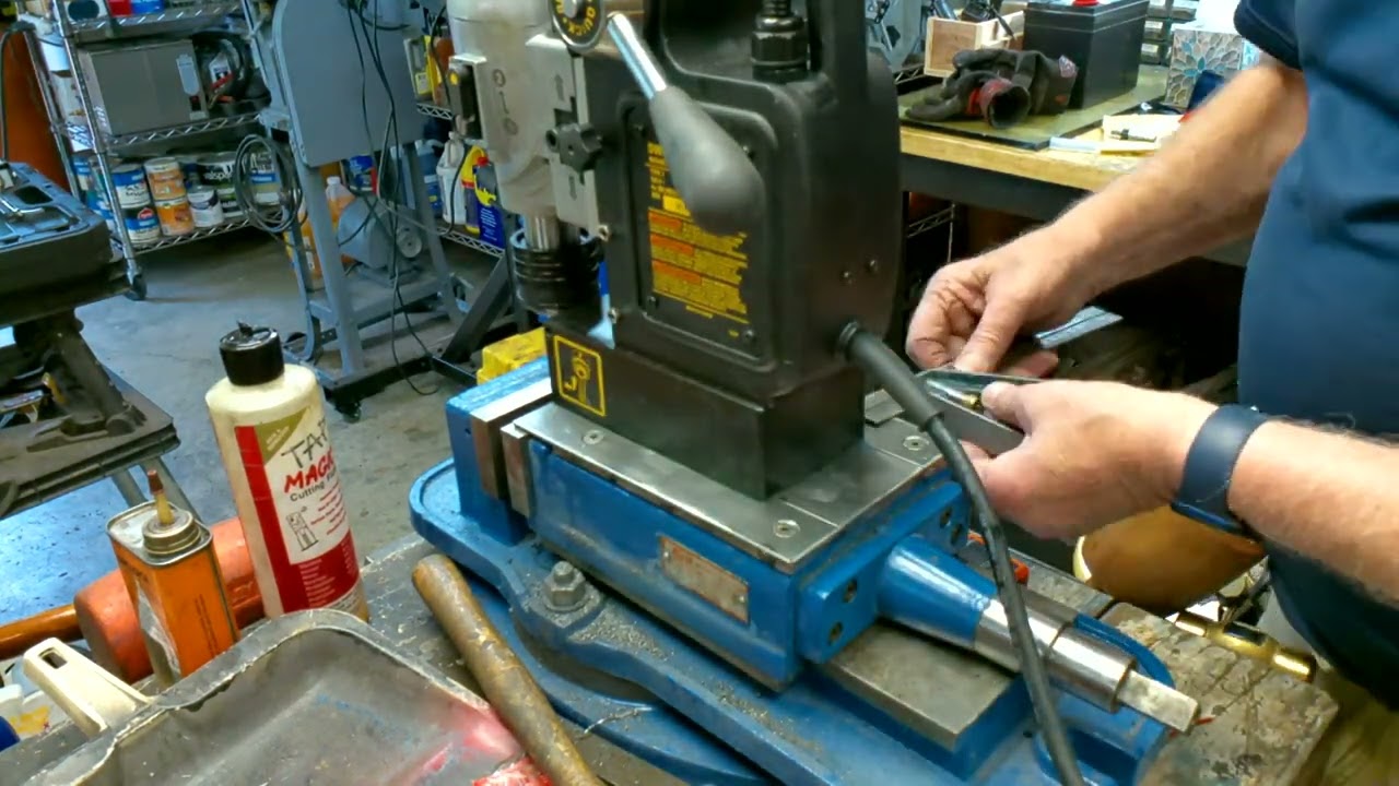Mag Drill Stand From A Milling Vise
