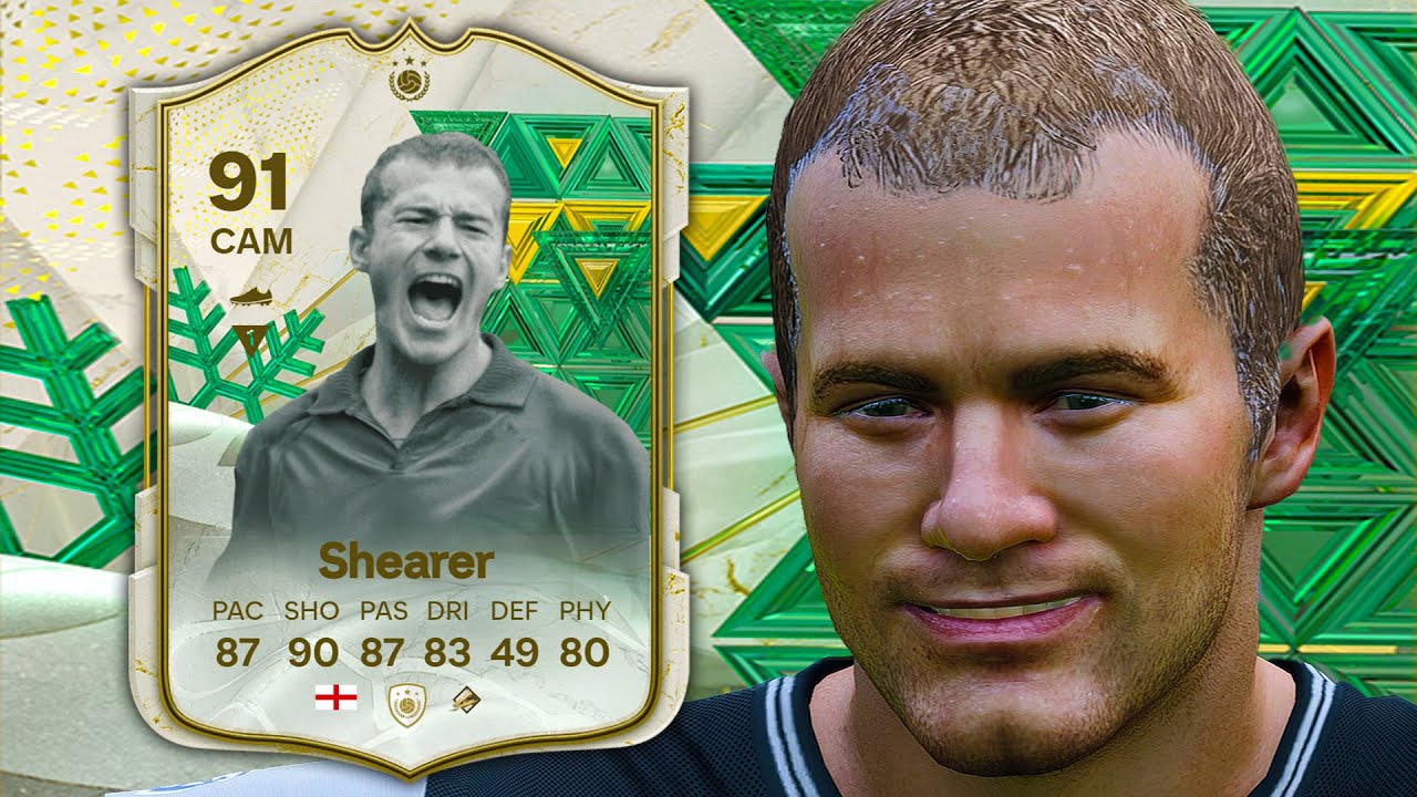91 Winter Wildcards Icon Shearer Player Review - EA FC 24