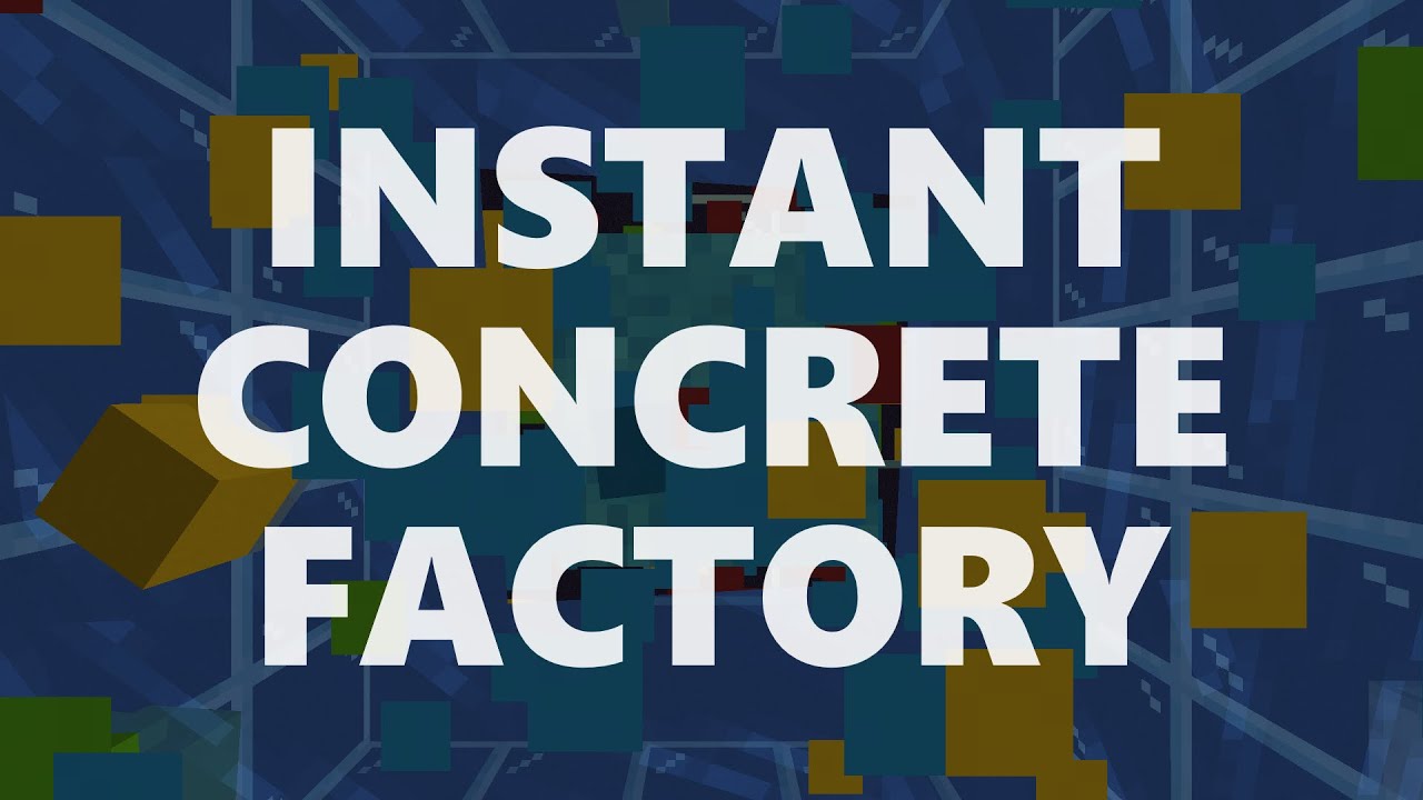 Minecraft Elegance: Instant Concrete Factory (Sand, Gravel, Flint, Java 1.21+, 28.8k/hr)