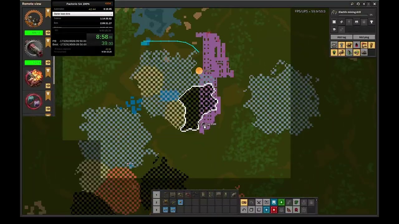 Factorio Space Age 100% speedrun former WR in 9h27m55s
