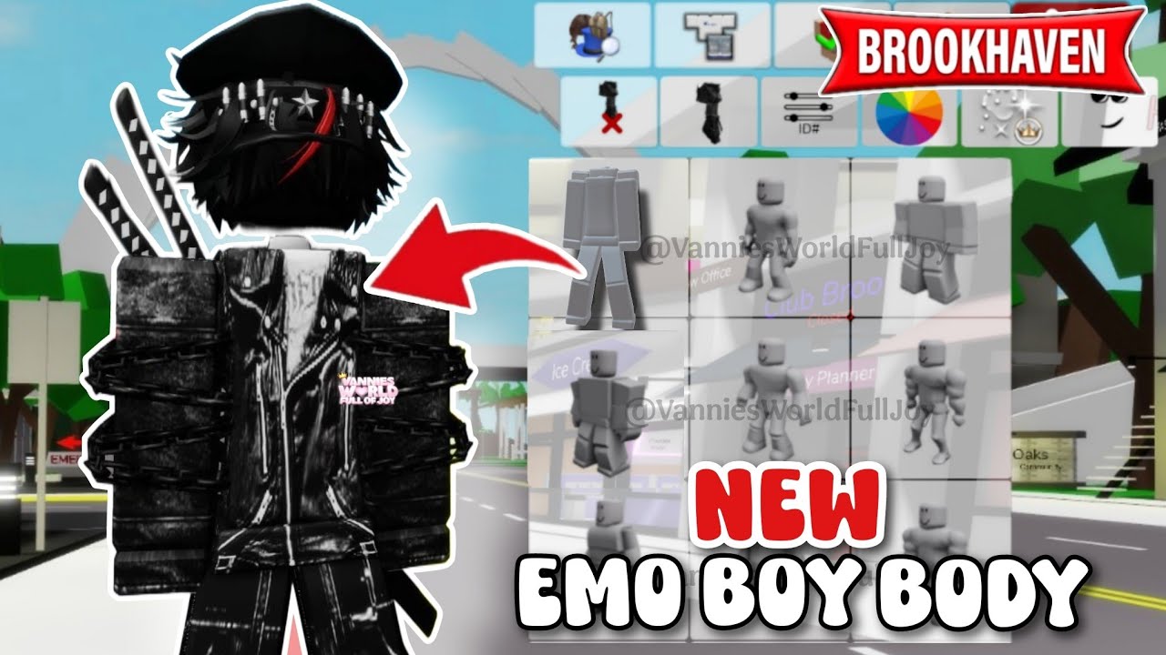 **НОВОЕ ТЕЛО ЭМО-БОЯ** ДЛЯ БРУКХЭЙВЕНА 🏡RP ROBLOX 🖤🤘