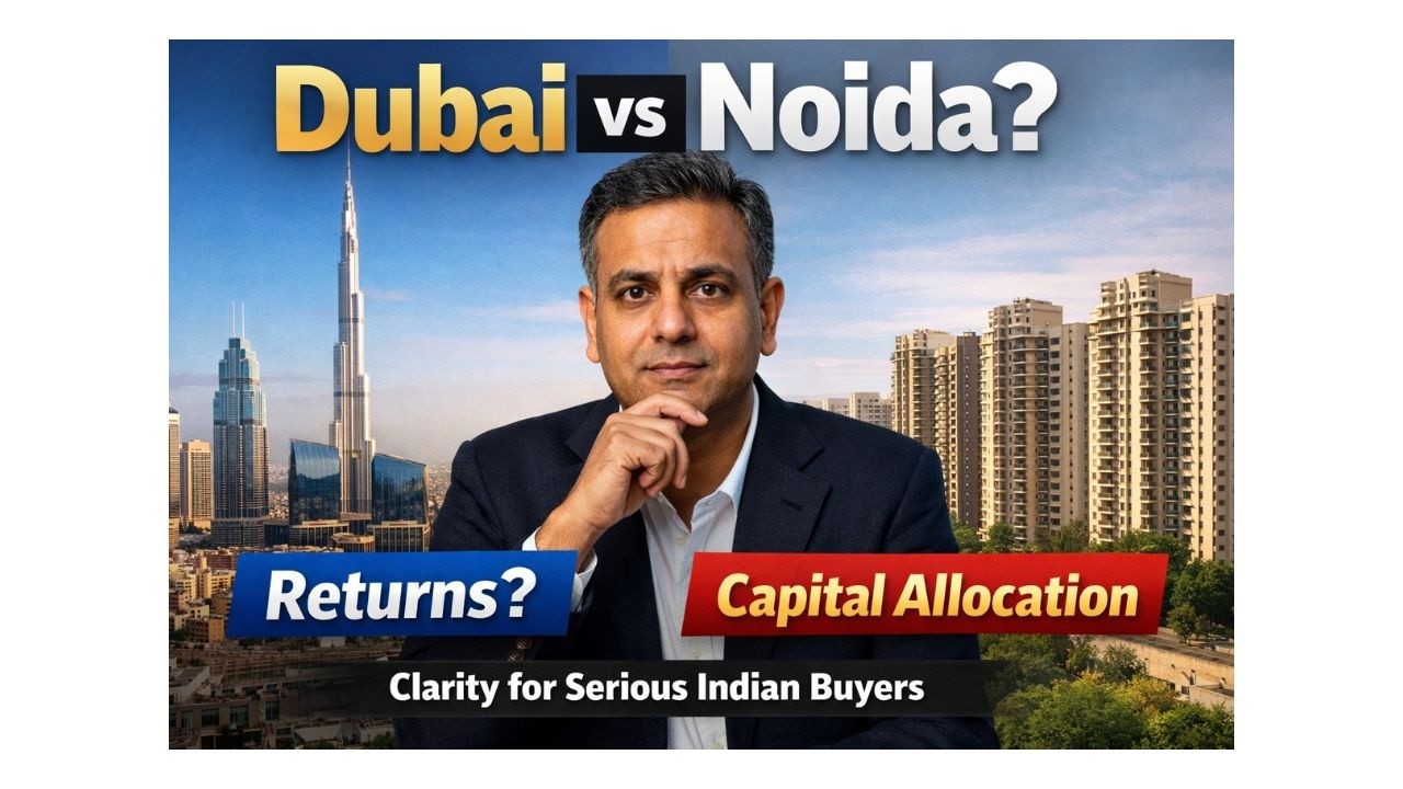 Dubai vs Noida (2026–2029) How Indian Buyers Should Think About Capital Allocation, Not Returns