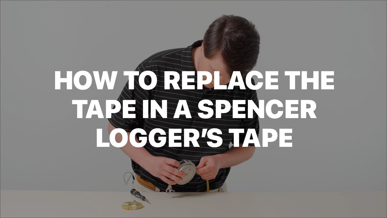 How to change the tape on a Spencer Logger's Tape