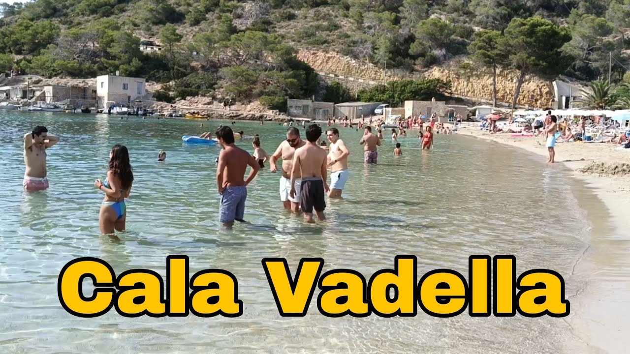 Ibiza Best Beaches:Cala Vadella Beautiful Beach Cove and Resort in Western Seaboard of IBIZA:Summer