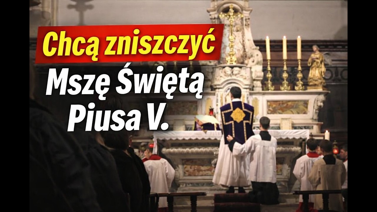 CHCĄ ZNISZCZYĆ MSZĘ ŚWIĘTĄ ŚW. PIUSA V. #wiara #adrianżalejko #wydarzenia