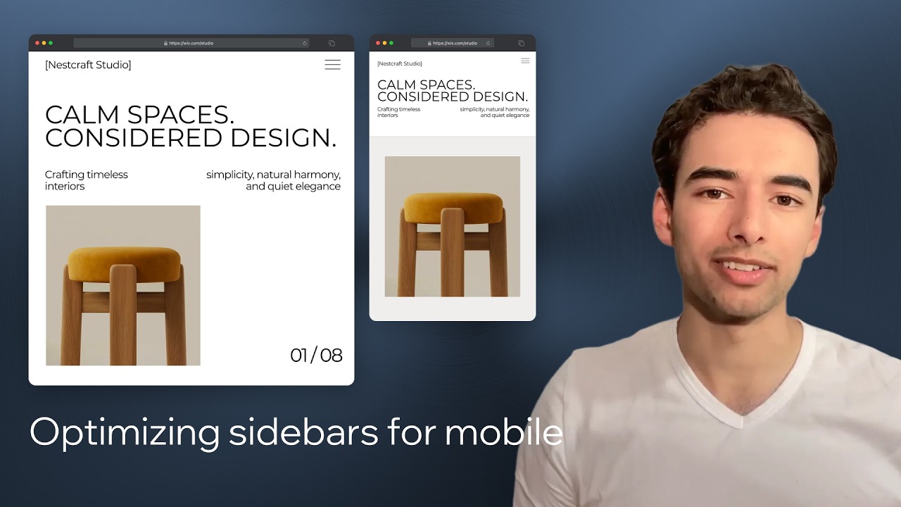 Transform this vertical sidebar into a smooth mobile layout (Part 2) | Wix Studio