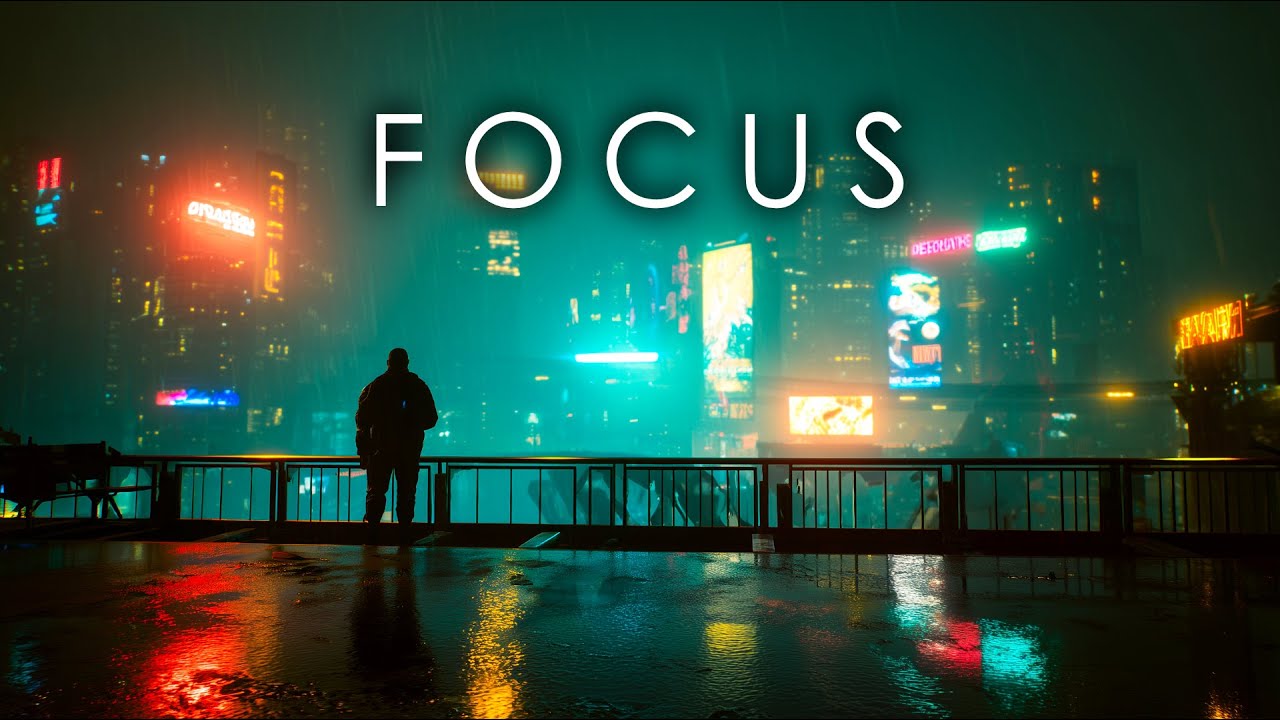 Rainy Neon Balcony - 3 Hr. Deep Focus Music for Productivity & Coding