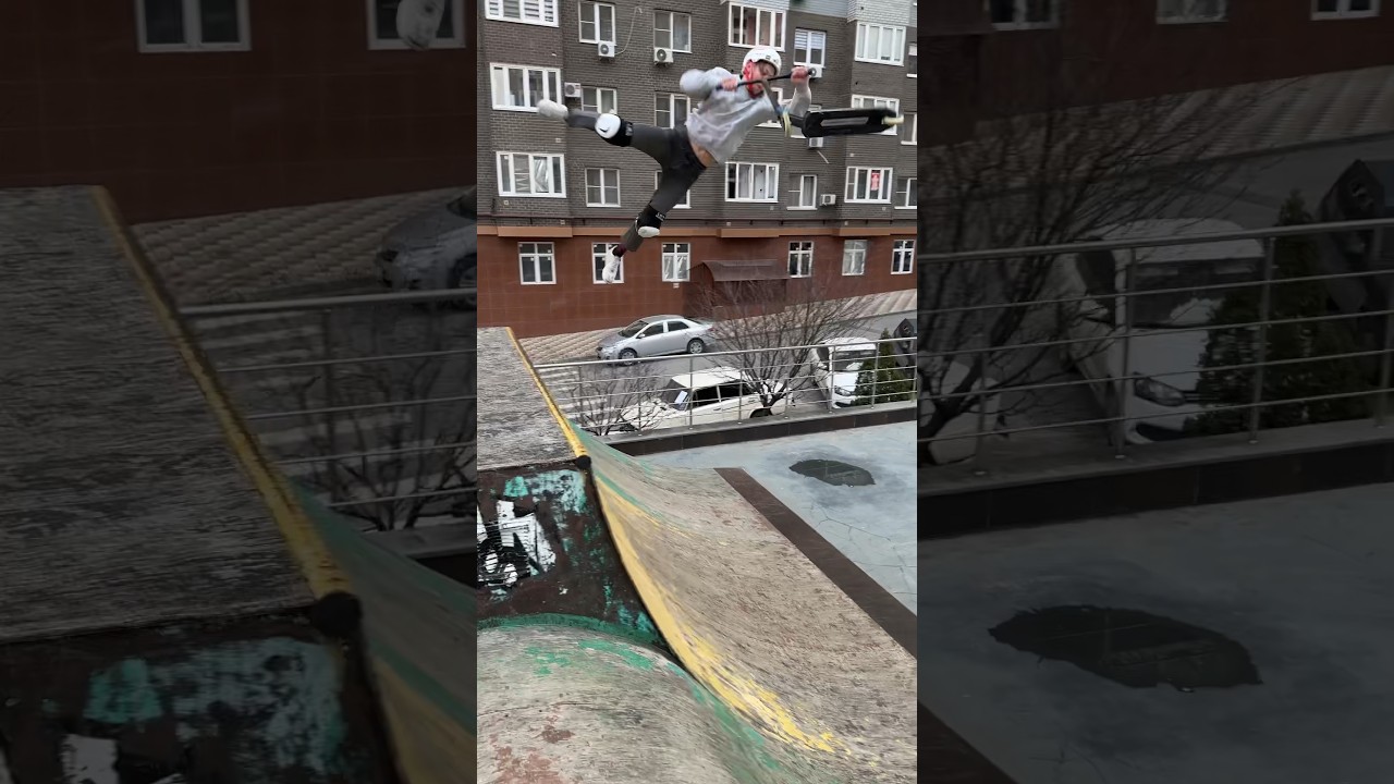 #skatepark #scooting #racy #tricks #scoot