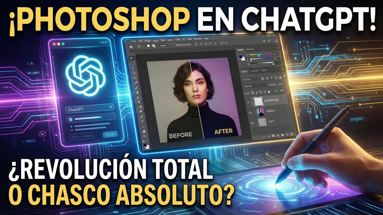 ChatGPT ya tiene PHOTOSHOP: ¿El futuro de la edición con IA?