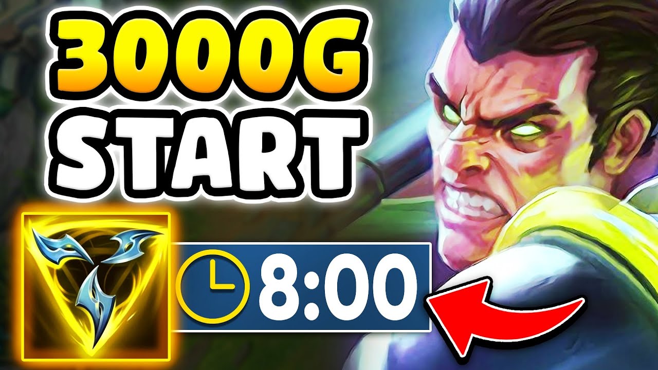 WHAT HAPPENS WHEN DARIUS GETS 3000 GOLD AT 8 MINUTES? (HINT: YOU GET DUNKED)