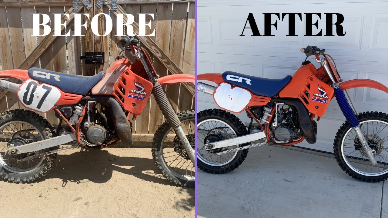 Ремонт брошенного Honda CR250 1985 года за 400 долларов