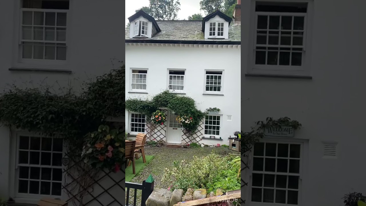 Secret waterfall in North Devon - Clovelly village