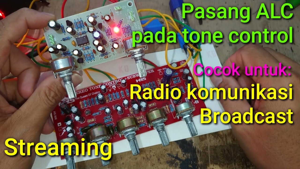 Pasang audio stabilizer ALC limiter compressor cocok buat broadcast streaming radio komunikasi