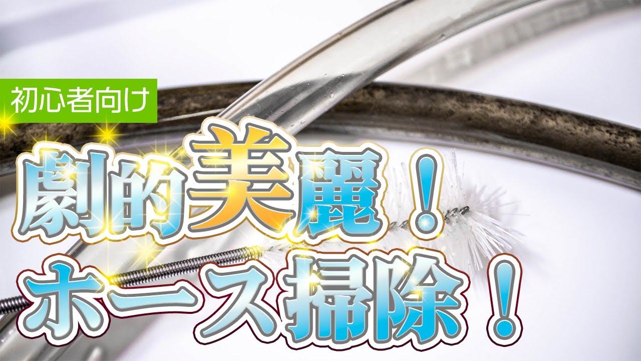 【初心者向け】超絶簡単！外部フィルターのホースの汚れを綺麗にする方法 #アクアリウム #メンテナンス 【ビバアクア】