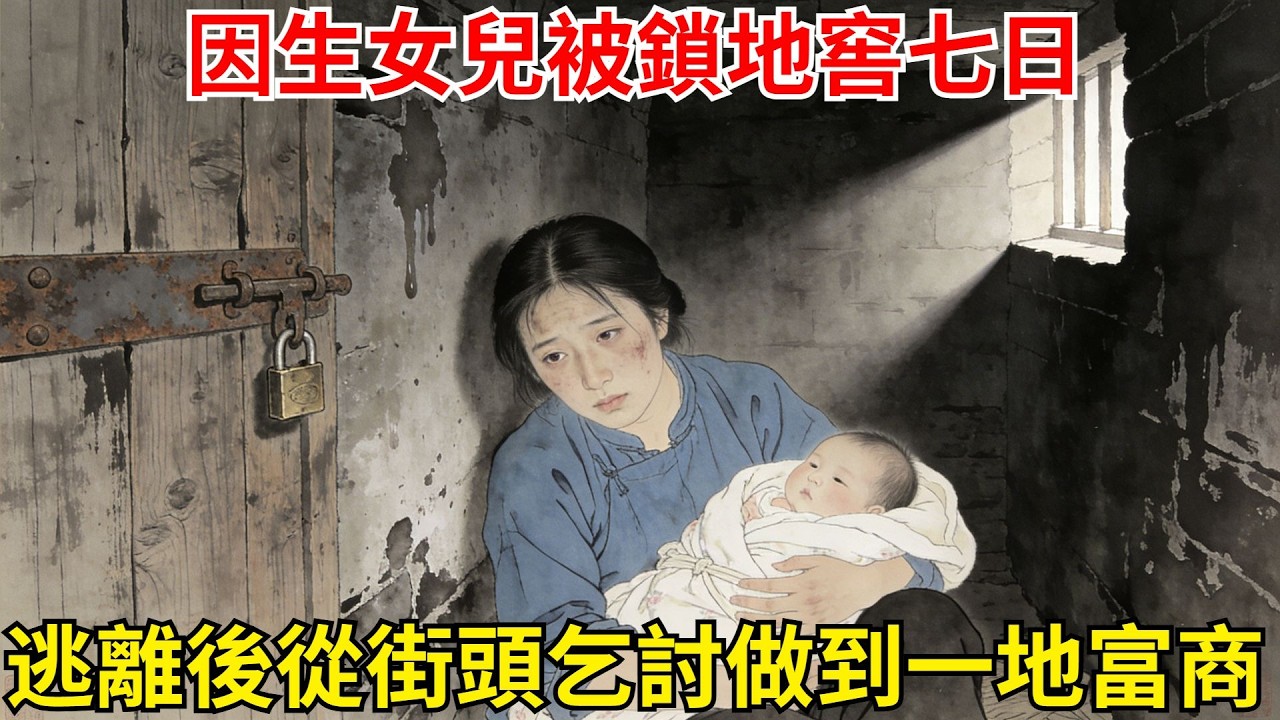 因生女兒被鎖地窖七日，她咬斷繩索帶女兒逃離，從街頭乞討做到一地富商，前夫來找她復合，她一句話前夫癱倒在地#故事頻道#民間故事#故事分享#中國文化#情感#聽書