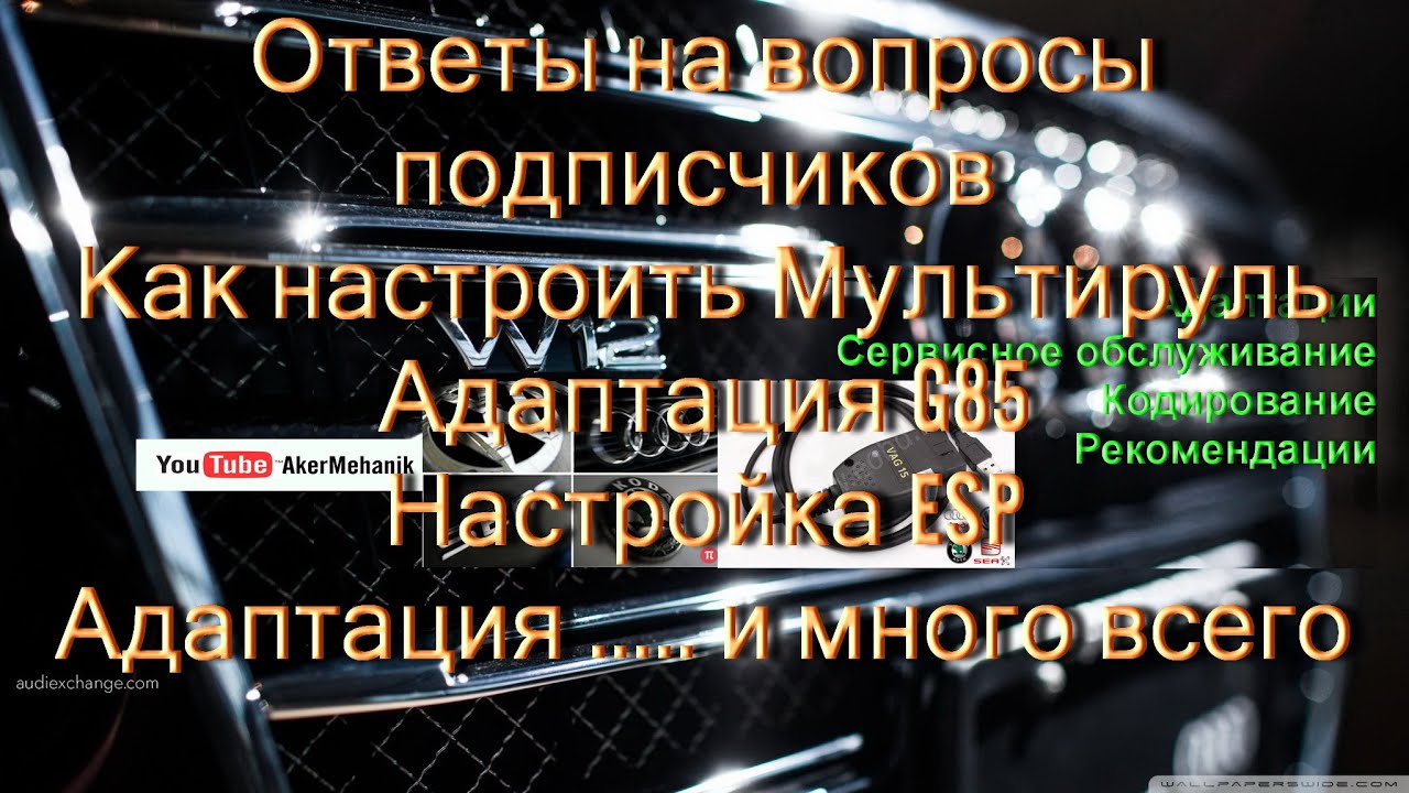 Ответы на вопросы подписчиков. Адаптация G85 ESP в ВасяДиагност.AkerMehanik