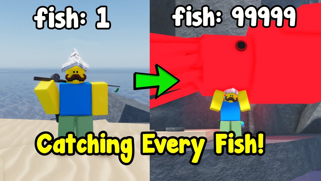 Поймать каждую рыбу и открыть секретное удилище в Fisch Roblox!
