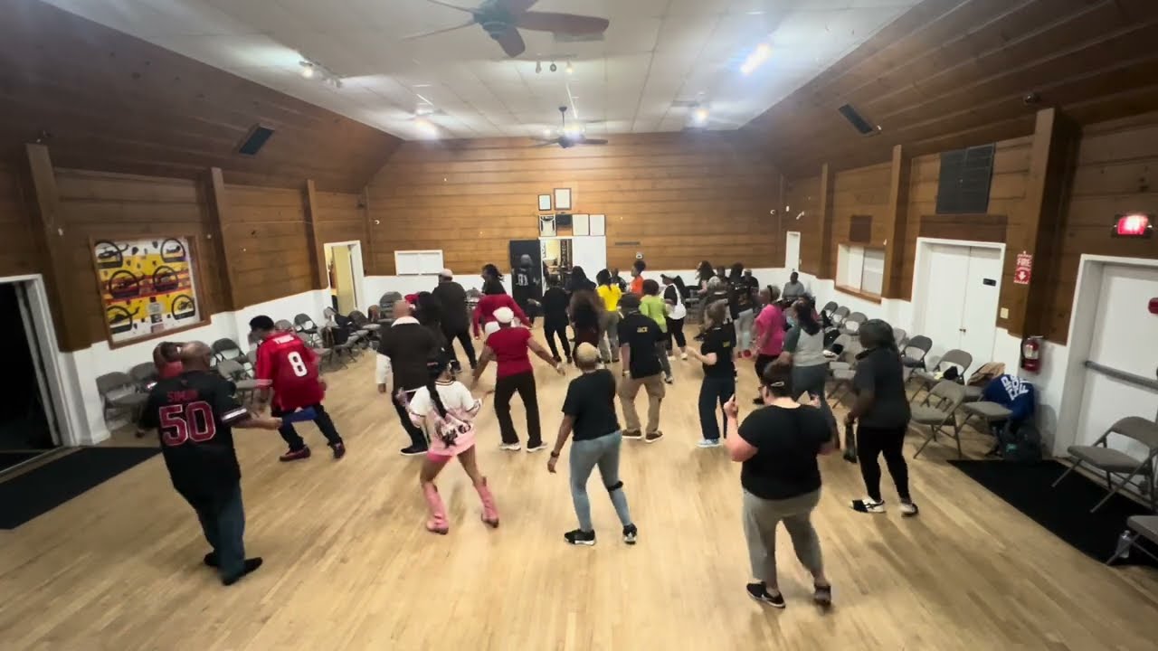 D-Train Hustle by Two Steppers ⭐️ Taught by Cree @ 2nd Sunday LD Party ⭐️ Host Tonya Starr ⭐️