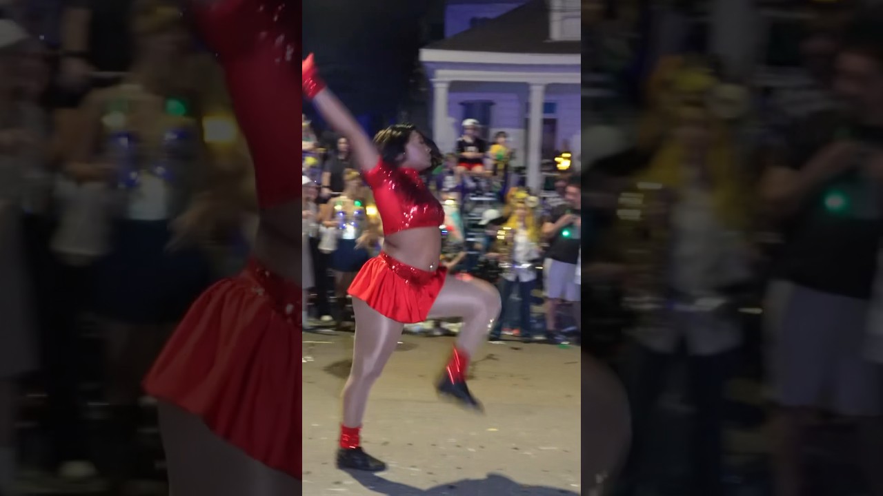 🔥🔥🔥AMAZING dancer at Mardi Gras 2024 #band #dance #best #talent #wow #dancevideo