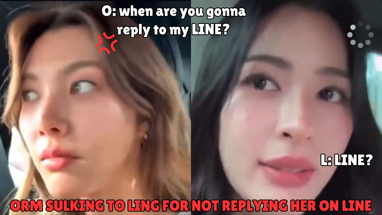 Orm sulking to Ling for not replying on her LINE