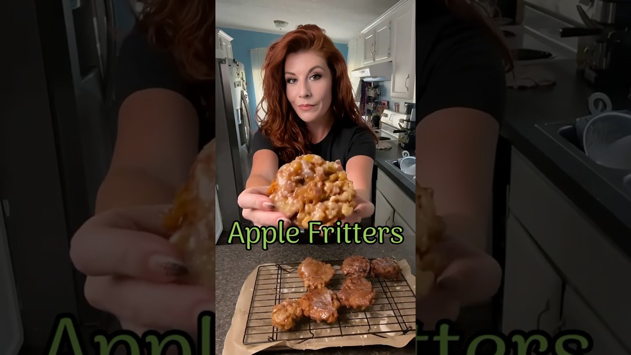 Sugar Kissed Apple Fritters #apple #applefritters #recipe