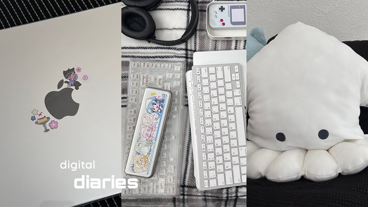 digital diaries 💻 | unboxing macbook, studying, mini desk tour
