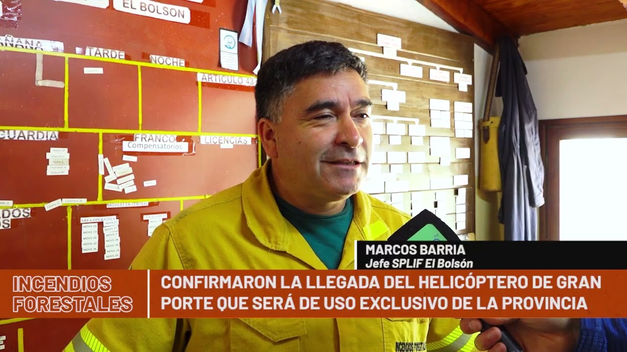 15 01 26 MARCOS BARRIA Jefe SPLIF El Bolsón