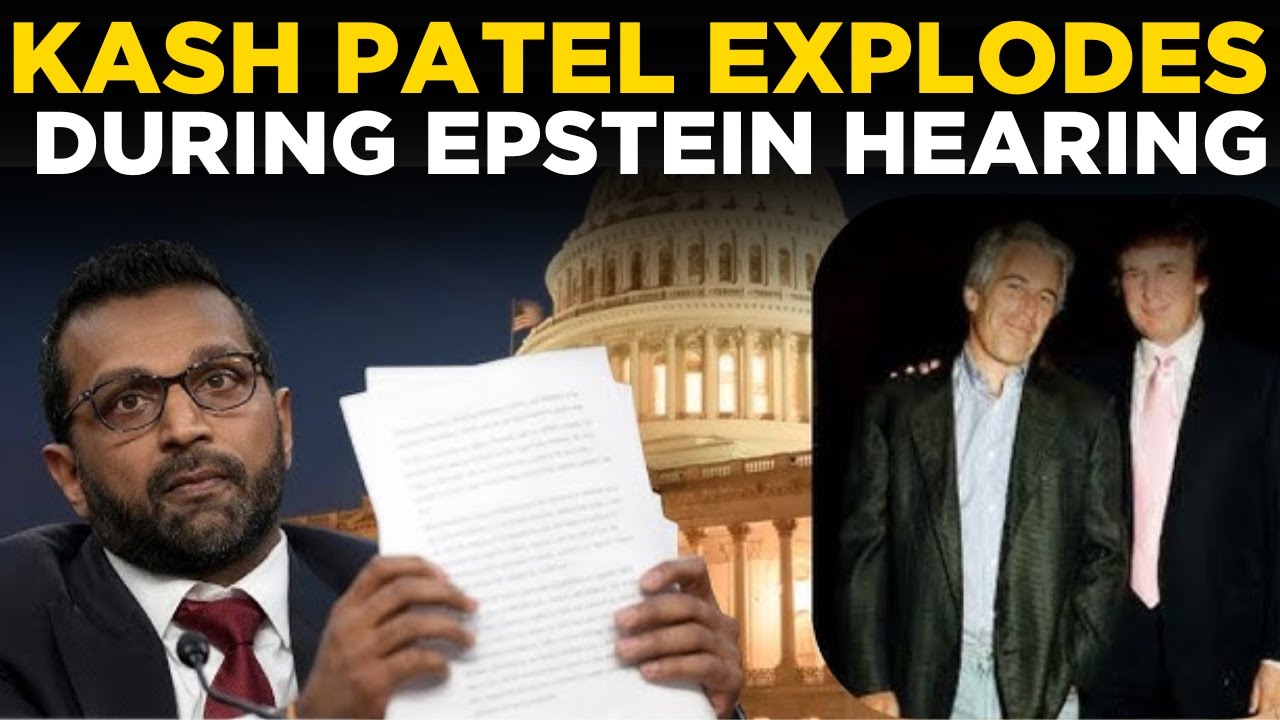 LIVE | Kash Patel 'Epstein Video' Played Out At Explosive Hearing; FBI Chief Smashes Raskin's Dare