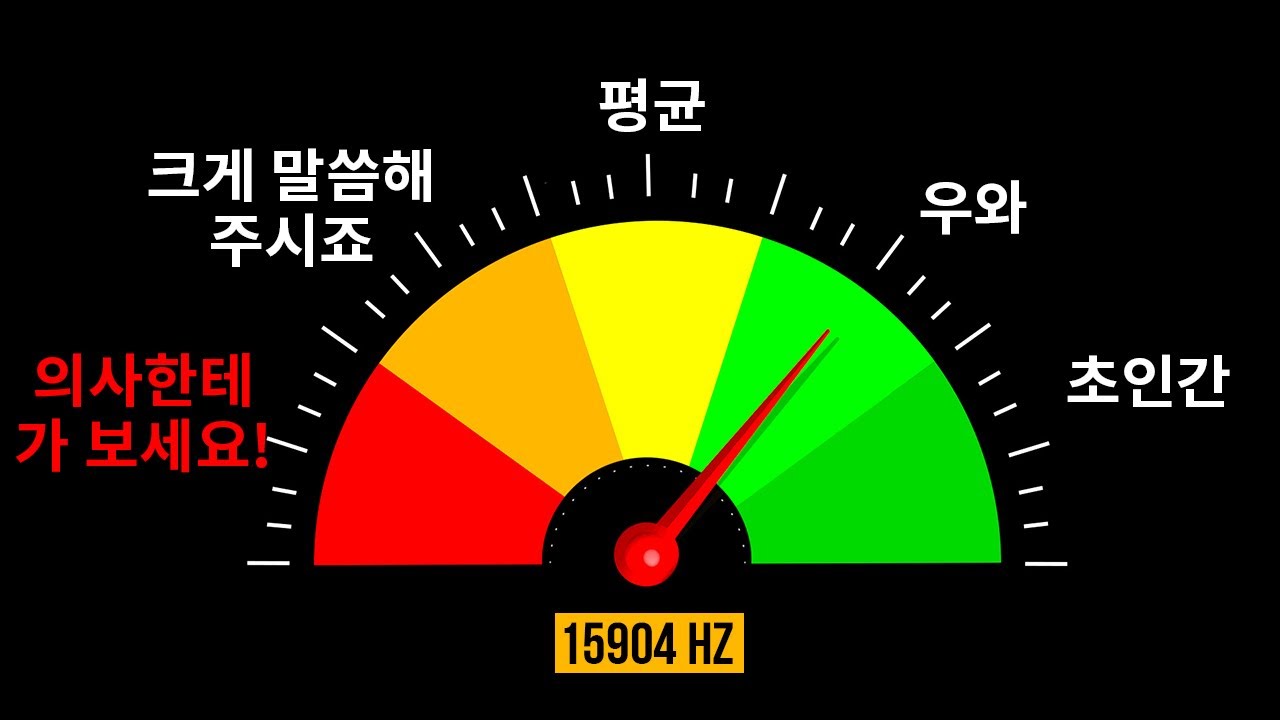 멋진 청력 테스트: 여러분은 초인인가요?