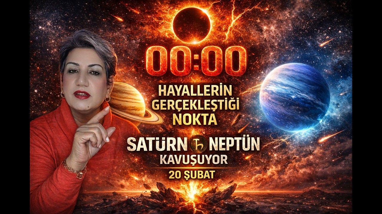 00:00 Anı! Satürn–Neptün Kavuşumu Ne Başlatıyor? 20 Şubat Koç Burcu! #satürn neptün#0 derece koç