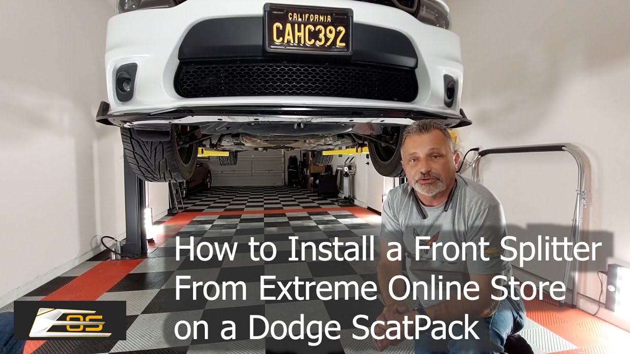 How to Install a Front Splitter From Extreme Online Store on a Dodge ScatPack