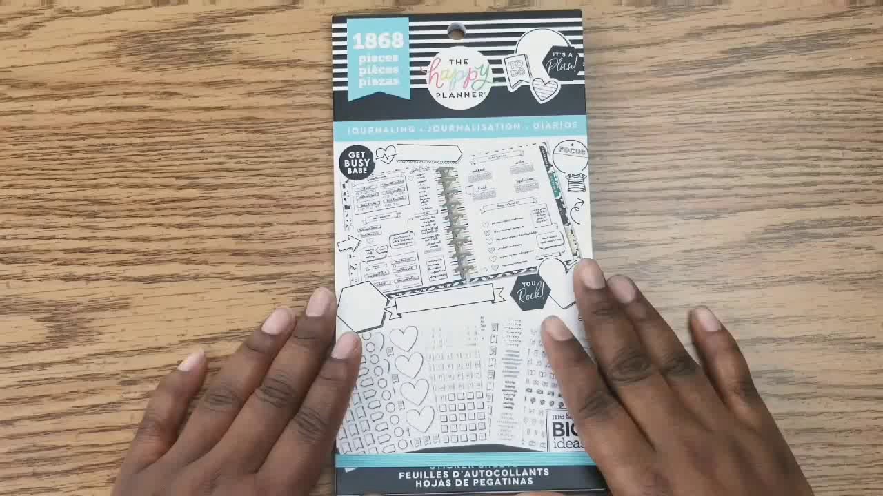 New Happy Planner Journaling sticker book: Flip-through