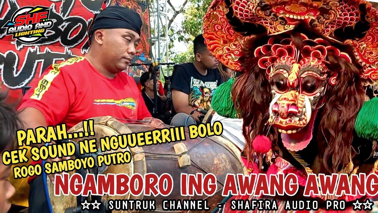 LAGU JARANAN NGAMBORO ING AWANG AWANG CEK SOUND GEA AYU ROGO SAMBOYO PUTRO SHAFIRA AUDIO