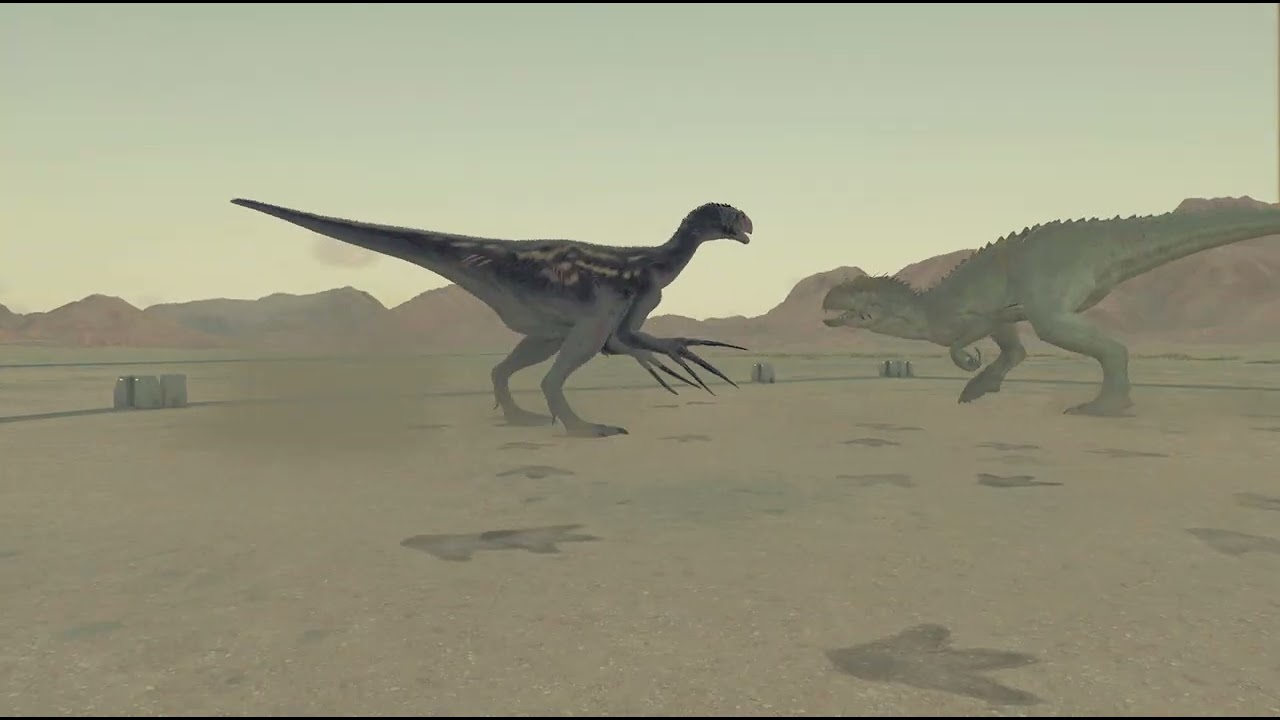 Indominus rex vs therizinosaurus